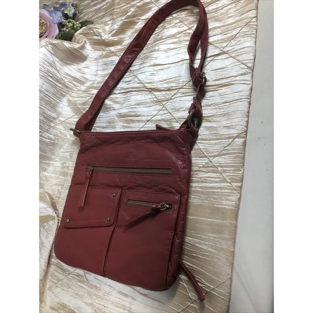 Burno Multi Pocket Crossbody Bag for Women Shoulder Bag Ultra Soft Minimalist - Picture 6 of 6